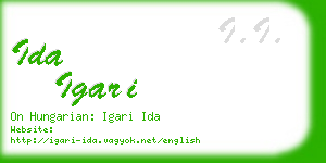 ida igari business card